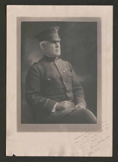 Portrait autographed to Col. Sam'l [Samuel] Wilson from George B. Duncan. July 1919