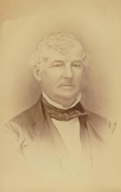 Portrait of a man; Mullen, No. 5W. Main Street, Lexington, KY