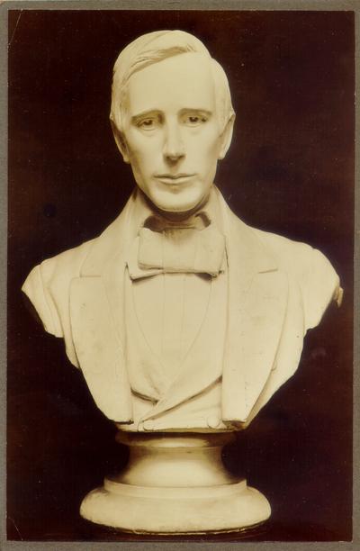 Photo of the bust of a man