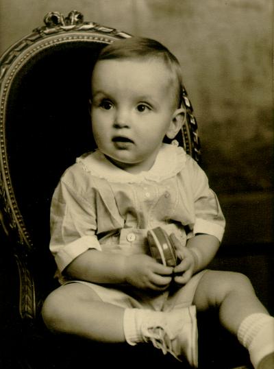 Portrait of a baby boy; Adam Pepiot: Lexington, KY