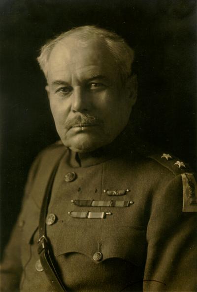 Portrait of man in a military uniform, autographed to S. [Samuel] M. Wilson