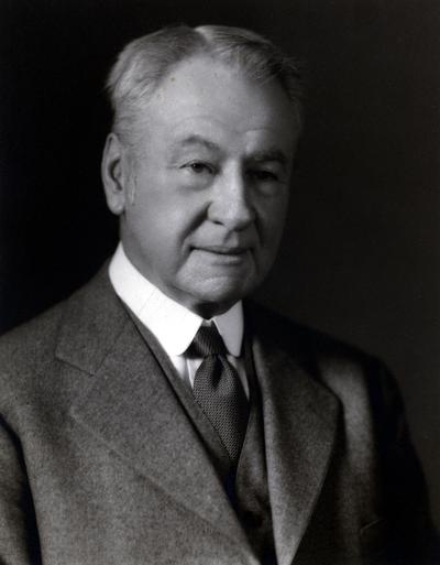 Portrait of a man autographed to Samuel M. Wilson, from R.C. Bernard Thruston