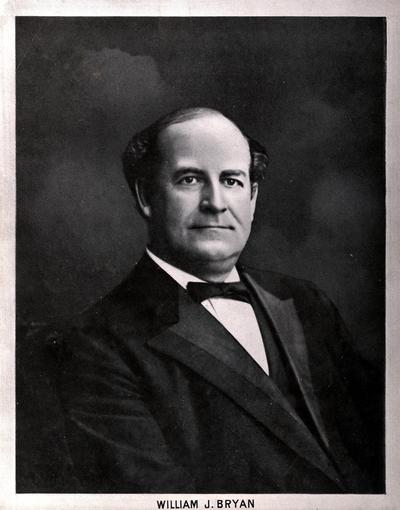 William Jennings Bryan.; Sam'l [Samuel] M. Wilson. August 20, 1908 (information sheet attached to back of portrait)