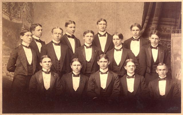 Group of fourteen young men; Mullen. Lex., KY