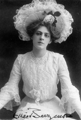 Ethel Barrymore; no photographer or place given