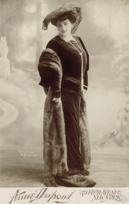 Emma Calve; autographed on verso:                          Por ma chere Henriette aff. Emma Calve, 1905 ; Photographer: Aime DuPont; New York