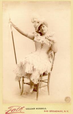 Lillian Russell; Photographer: Falk (copyright 1890); New York
