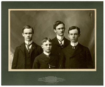 Johnston brothers (left to right): J. Pelham Johnston (1881?-1935), Marius Early Johnston (1880?-1960), Fayette Johnston (1885?-1957), Philip Preston Johnston, Jr. (1877-1937)