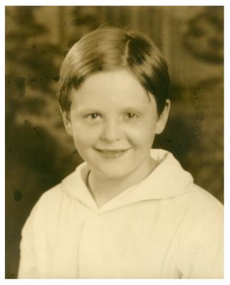 Robert Wickliffe Preston Johnston (1920-2003), as young boy