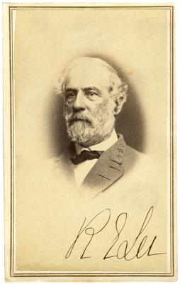 General Robert Edward Lee (1807-1870) C.S.A.; eventually named commander-in-chief of Confederate forces
