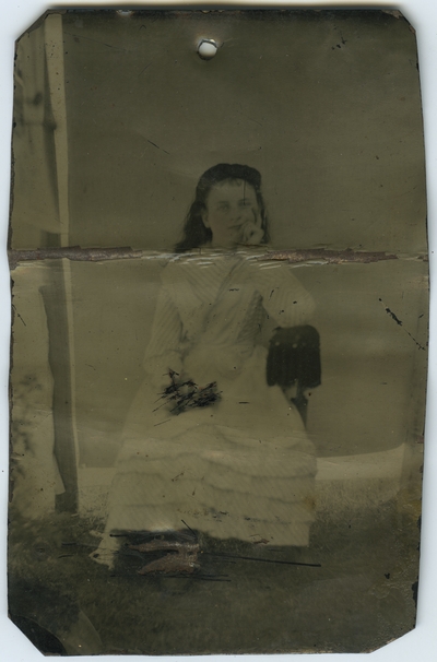 Unidentified female ; photo located on page 15 of album