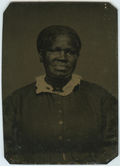 Unidentified African American female ; photo located on page 16 of album
