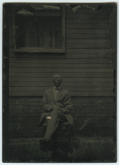 Unidentified African American male ; photo found loose at beginning of album