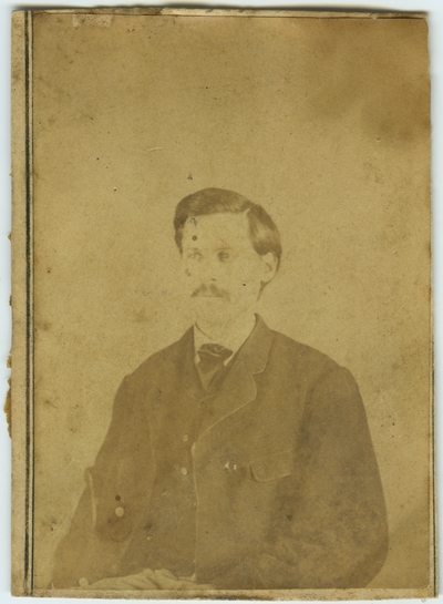 Unidentified male ; photo located on page 20 of album
