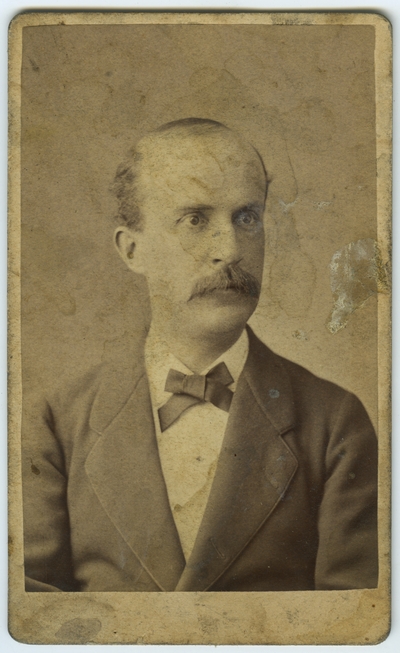 Unidentified male ; photo located on page 13 of album ; written on back 