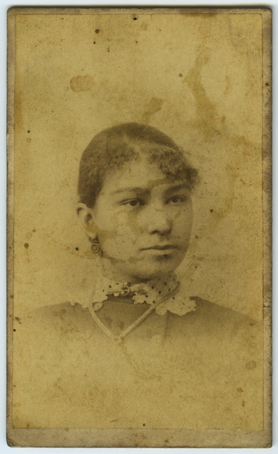 Unidentified African American female ; photo located on page 14 of album