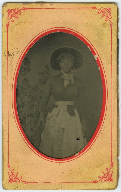 Unidentified African American female ; photo located on page 15 of album