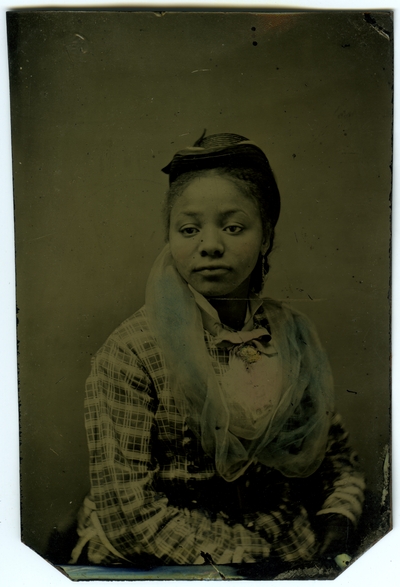Unidentified African American female ; photo located on page 15 of album