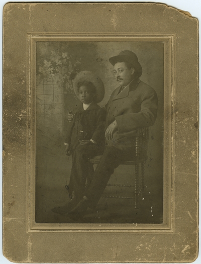 Unidentified African American male and male child