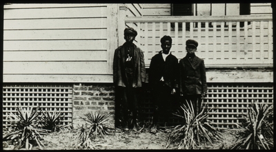 Three unidentified African American boys