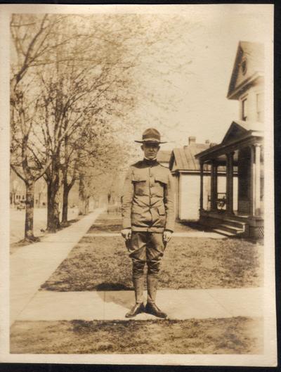 Forrest Bronaugh in World War I uniform