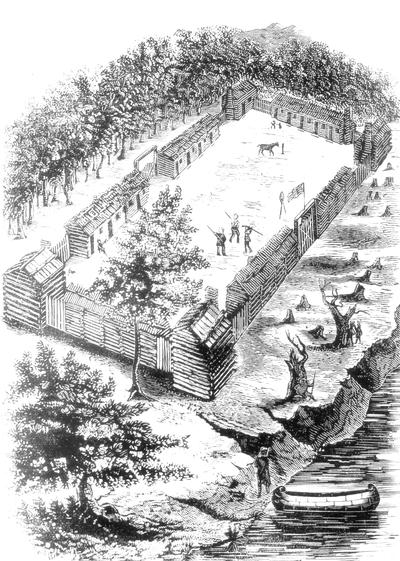 Old Fort at Boonesborough, 1775