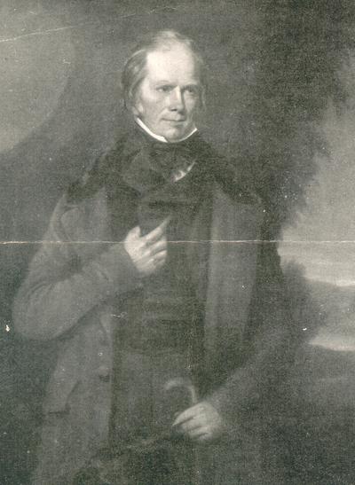 Photograph of painting of Henry Clay, by Samuel F.B. Morse