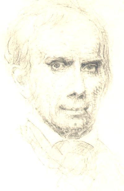Sketch of Henry Clay by Oliver Frazer and brief clipping