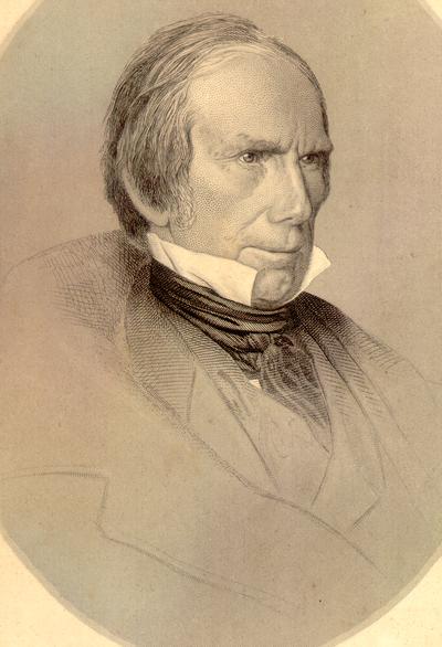 Engraving of Henry Clay: Packard and Ourdan Sc. From a Daguerreotype by M.A. and S. Root. March. 51