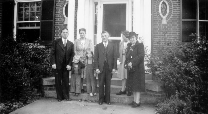 Hutchins' Family and Dr. John Barrow; taken in Berea, KY