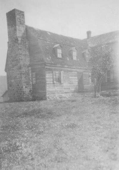 House of Denton Jacques near Green Spring, Indiana. Spring (No.15) District, Washington, Co., Maryland on the 'Old Allegheny road.' Built about 1755. Photograph taken 1926