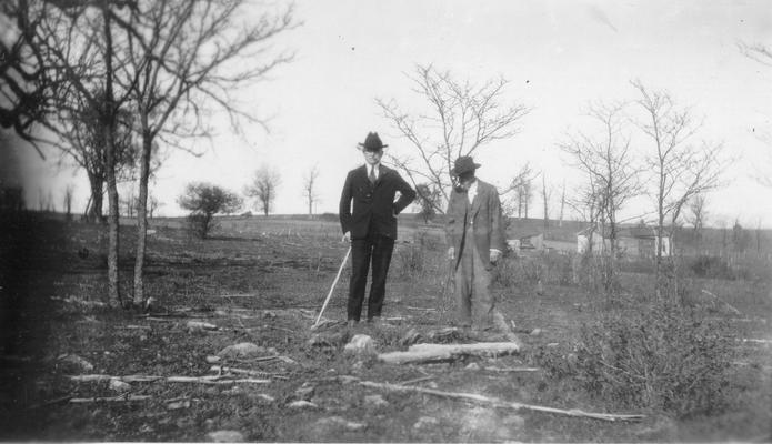 Indian Grave near site of Boones' Station, 1.2 miles E. of Athens, Fayette Co. KY. Sam Wilson and A.T. Parker