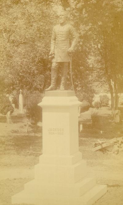 Tomb with statue of Stonewall Jackson