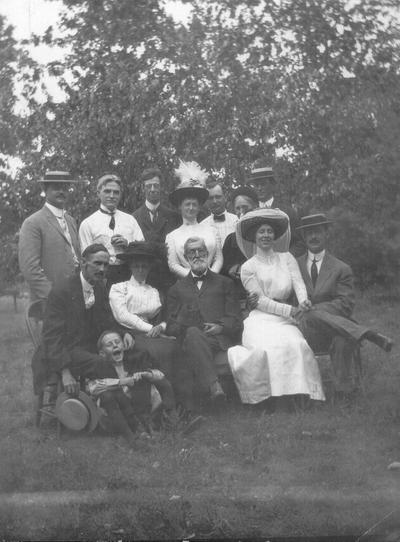 Group photograph including Mr. Samuel M. Wilson, Mr. E.P. Shelby, Mary Shelby Wilson and others