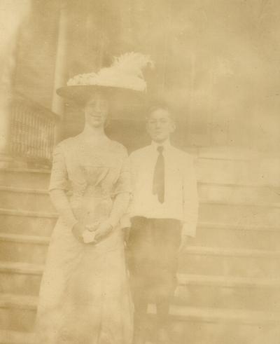 Mary Shelby Wilson and a young boy