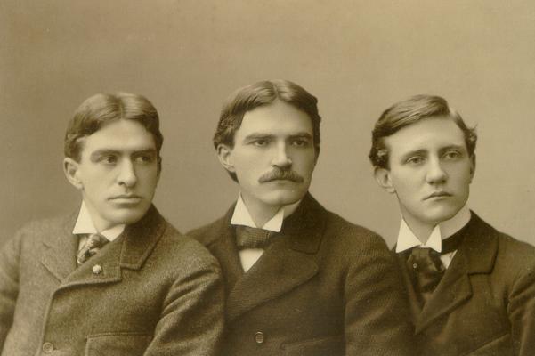 Portrait of three men; Fearnaught: Louisville, KY