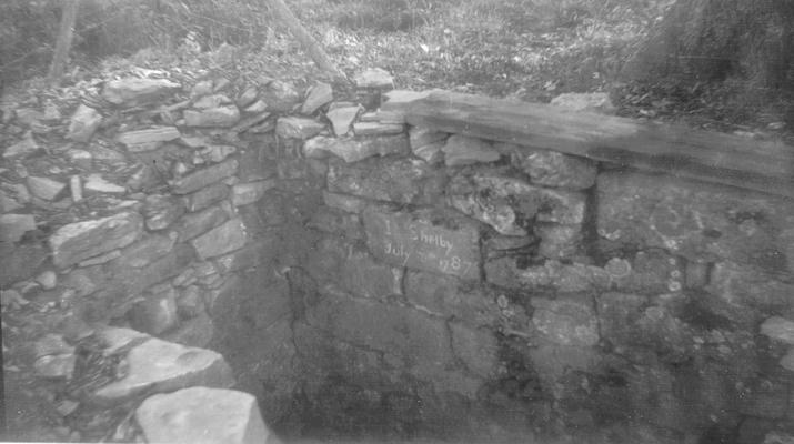 A rock wall, Shelby. July 8, 1787