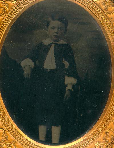Child, male, c. 1856-1900, in a Union case; Listed and described in 19th Century Photographs, a catalogue from UK Special Collections