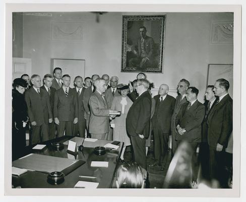 Harry Truman sworn in as president