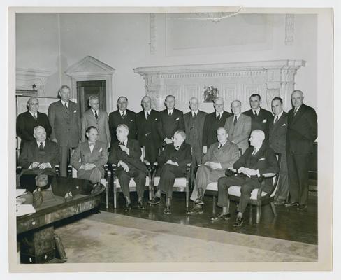 Secretary Vinson with Federal Reserve officials