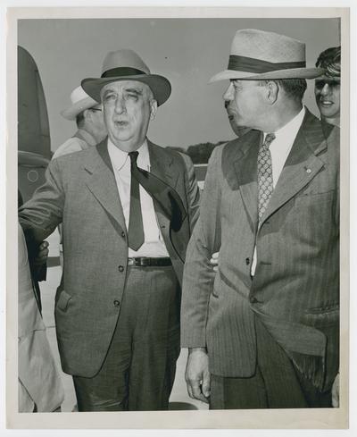 Secretary Vinson with Kit Carson Elswick of Louisa, Kentucky