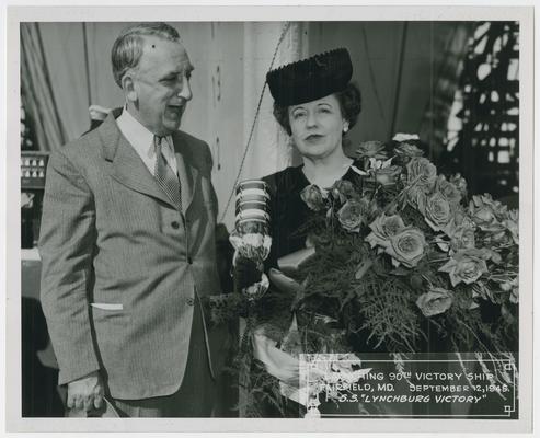 Page 3 of 38, Fred M. and Mrs. Vinson with roses