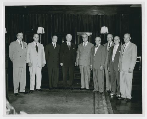 Chief Justice Vinson, fifth from left