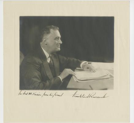 Inscribed: For Fred M. Vinson from his friend Franklin D. Roosevelt
