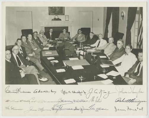 Truman Cabinet in emergency session