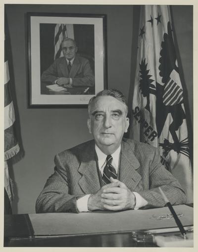 Secretary of the Treasury Vinson at his desk