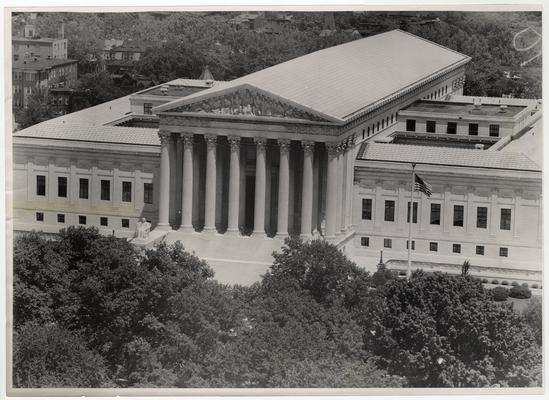 View of Supreme Court building from the Dome of the Capital, photographed by Randolph Routt