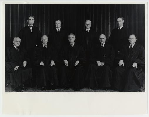 Members of the Supreme Court, negative and print