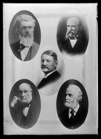 University of Kentucky presidents: J.A. Williams, J.D. Pickett, James K. Patterson, J.G. White, H.S. Barker