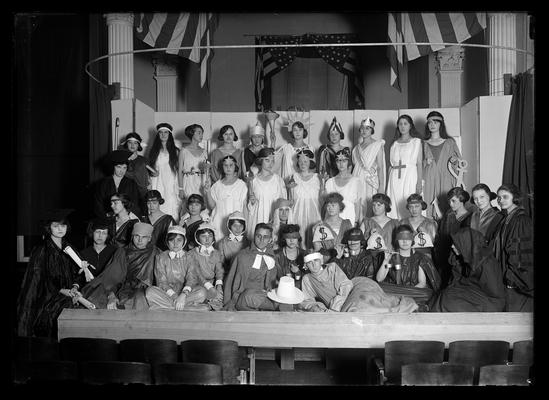 Chapel program, cast of a pageant